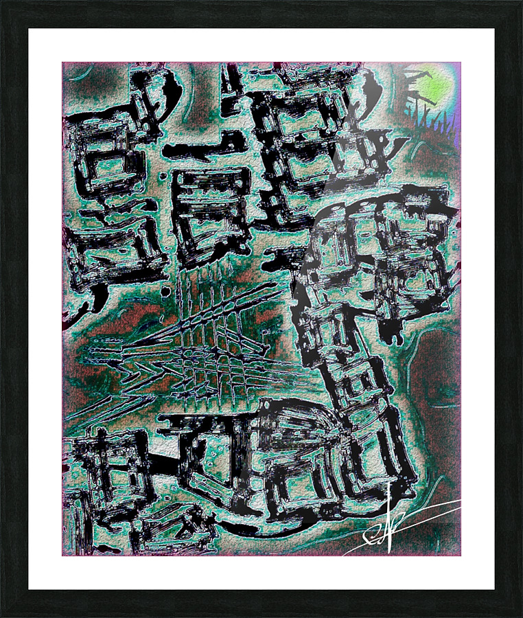 Atop an Eldritch Hill Picture Frame print