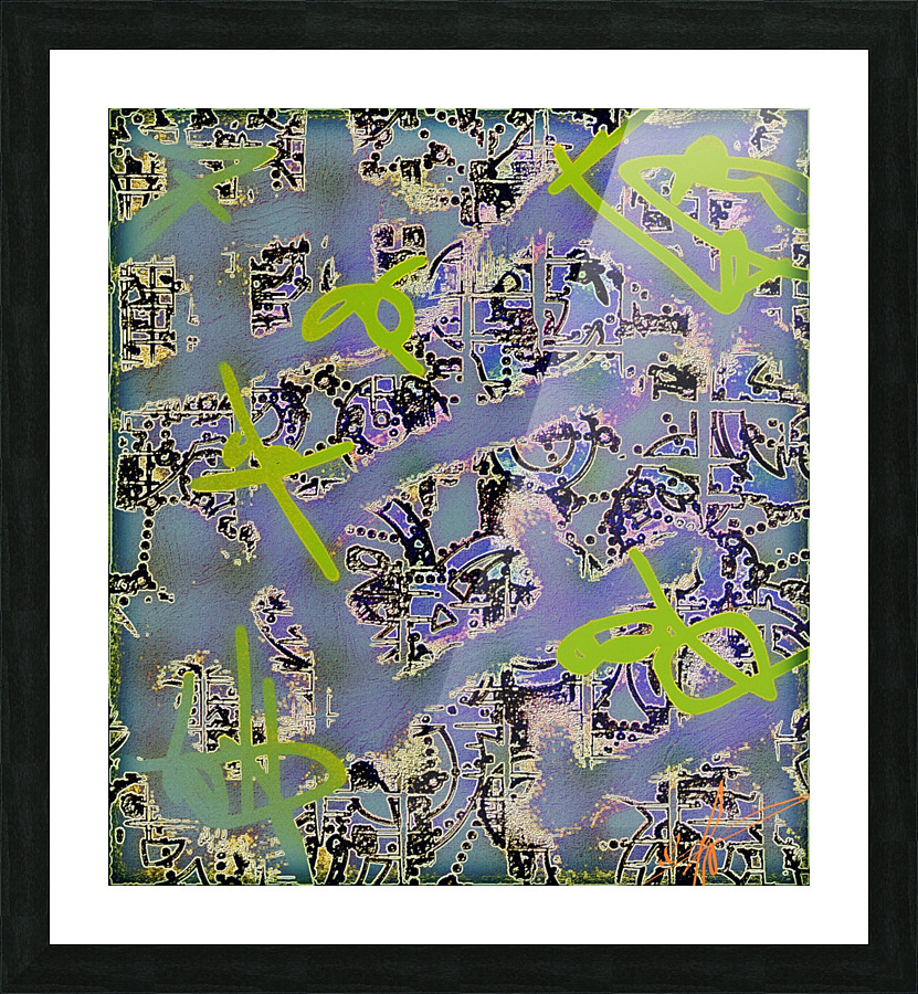 Perty Purplesque Picture Frame print