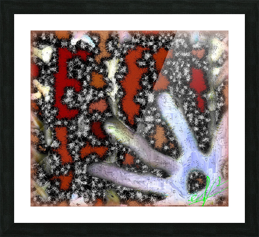 Starfish Having a Look Picture Frame print