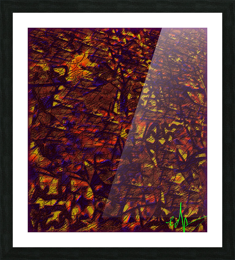 Nightmare Leaf Pile Picture Frame print