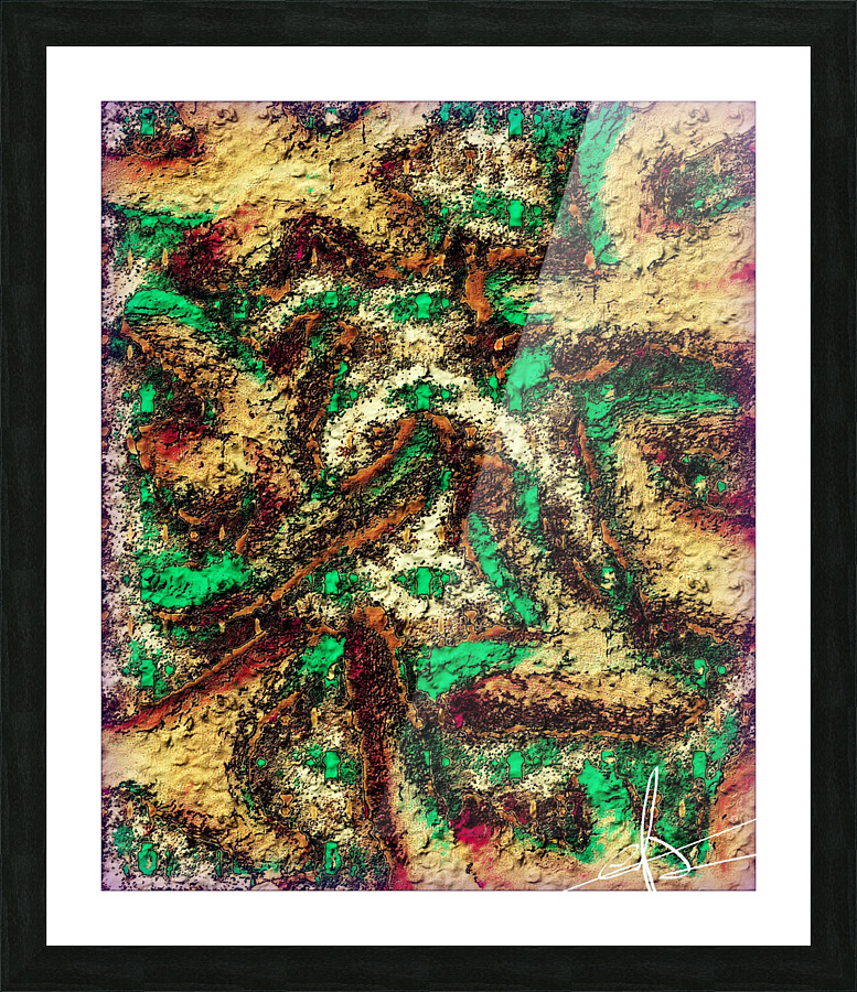 Surfacing the Scratch Picture Frame print