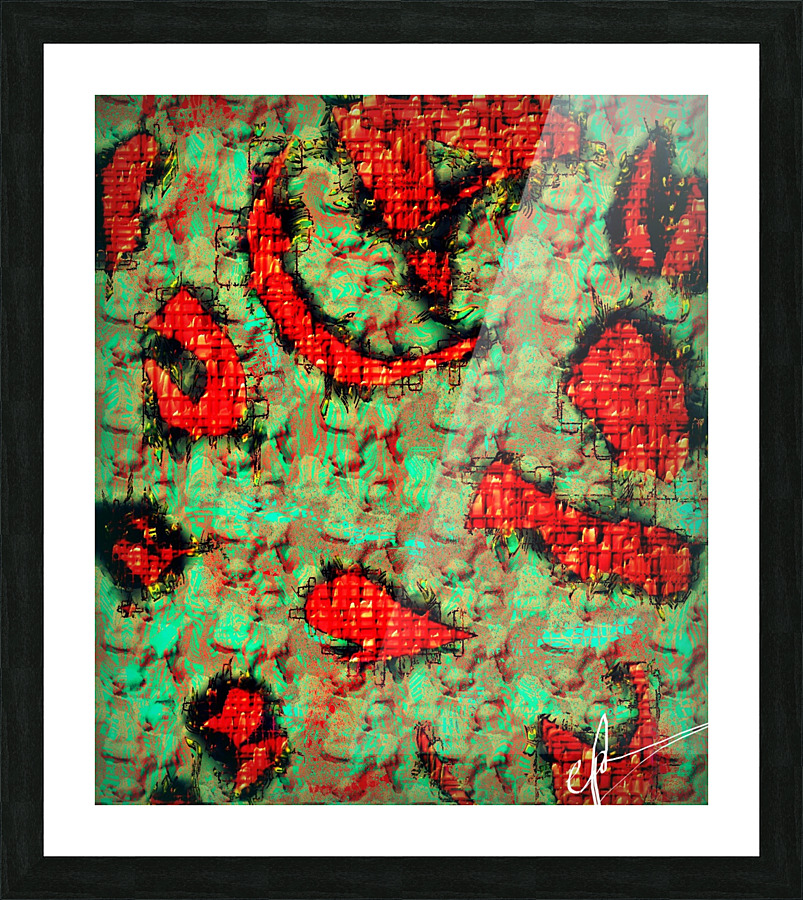 Perfunctory Aeriform Melt Picture Frame print