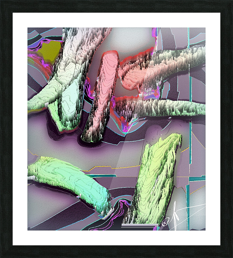 Digital Detritus 2045 Picture Frame print