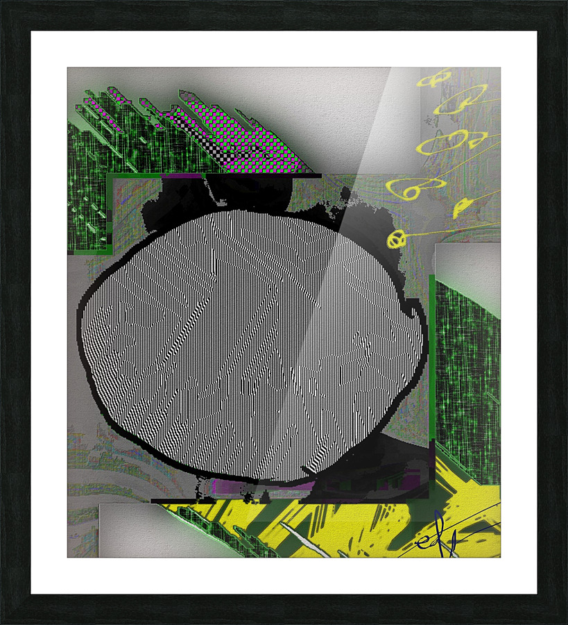 Zebra Fell Down a Well Picture Frame print