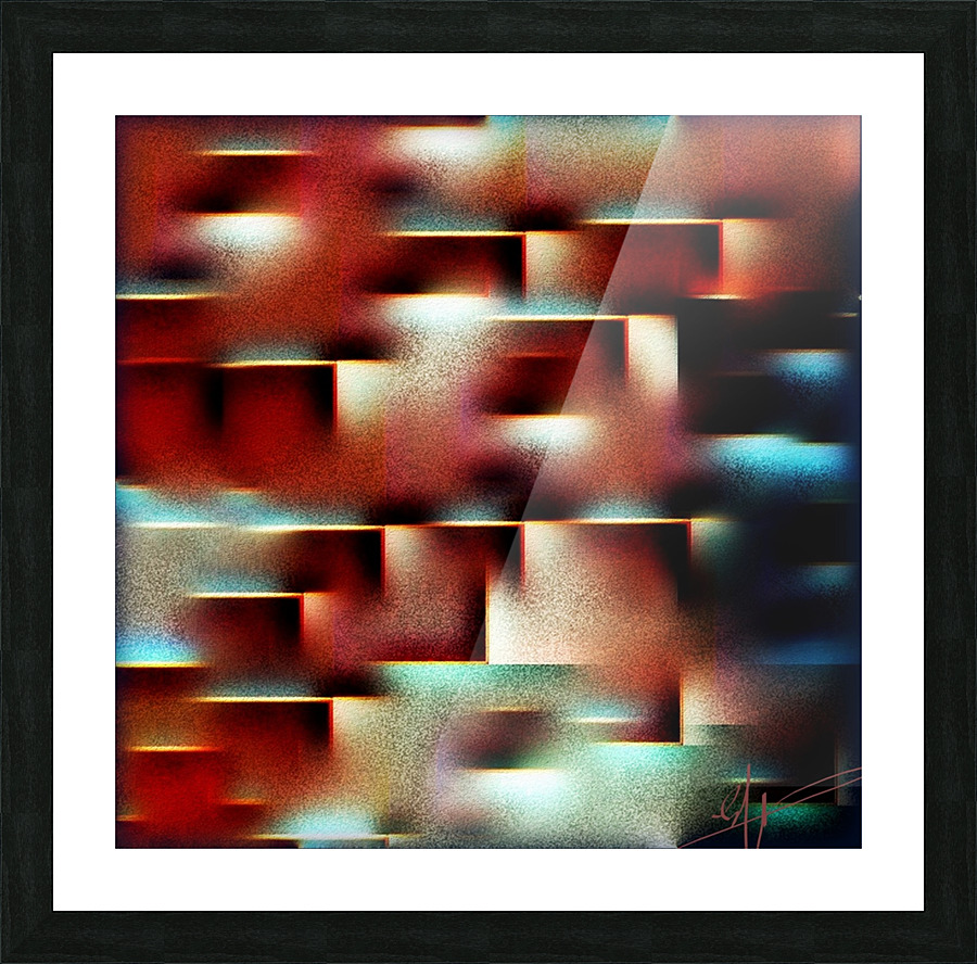 Shelves & Lights Picture Frame print