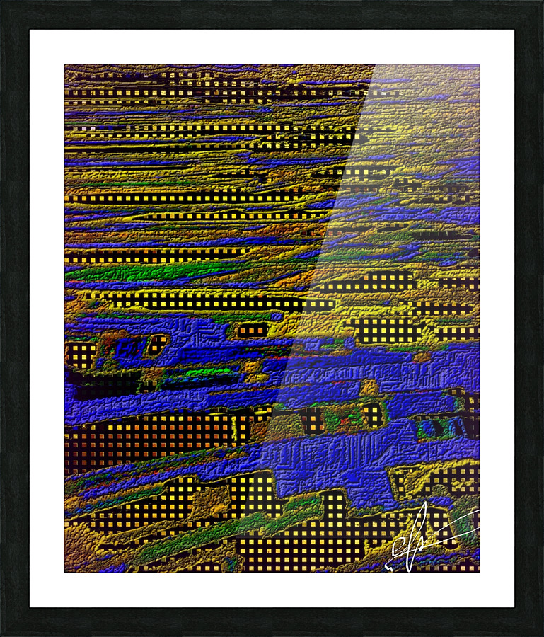 Neglected Code Orange Picture Frame print