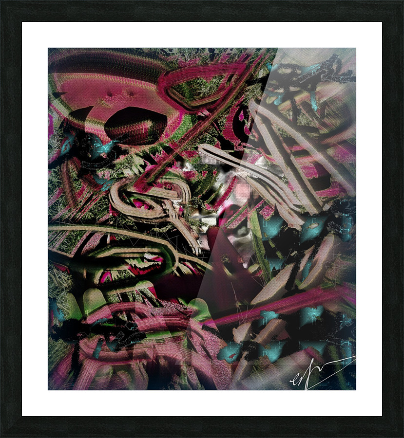 Commixed Velvetron Picture Frame print
