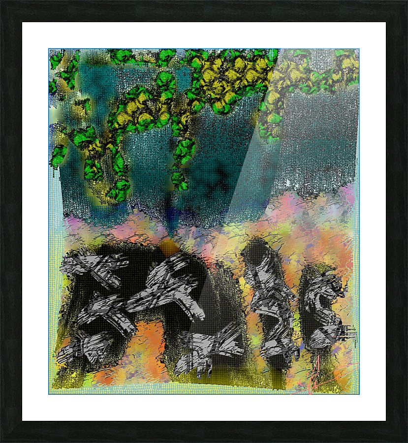 A Right Divagation Picture Frame print