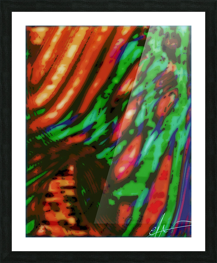 Watered-Down Papaya Arcady Picture Frame print