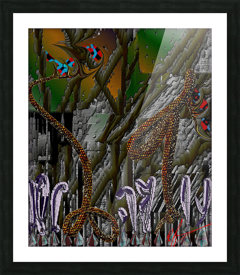 Dragon Daycare Picture Frame print