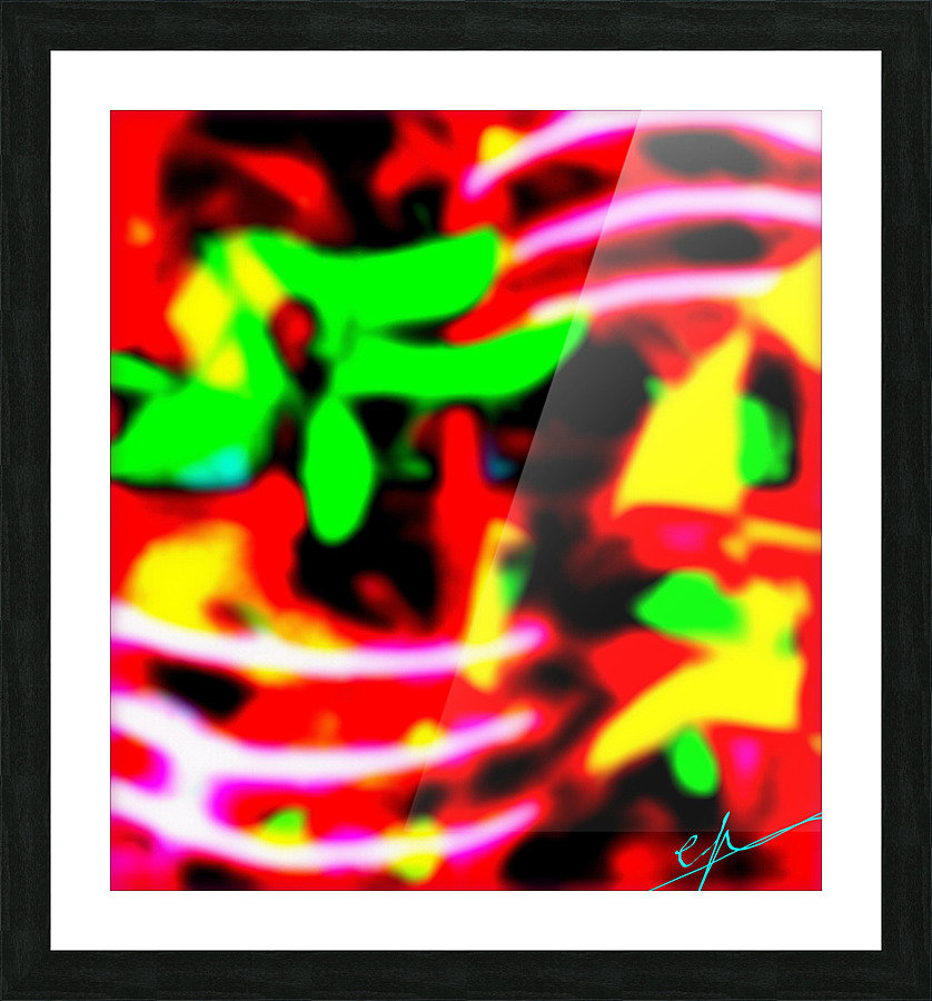 There is Something Outside the Window Picture Frame print
