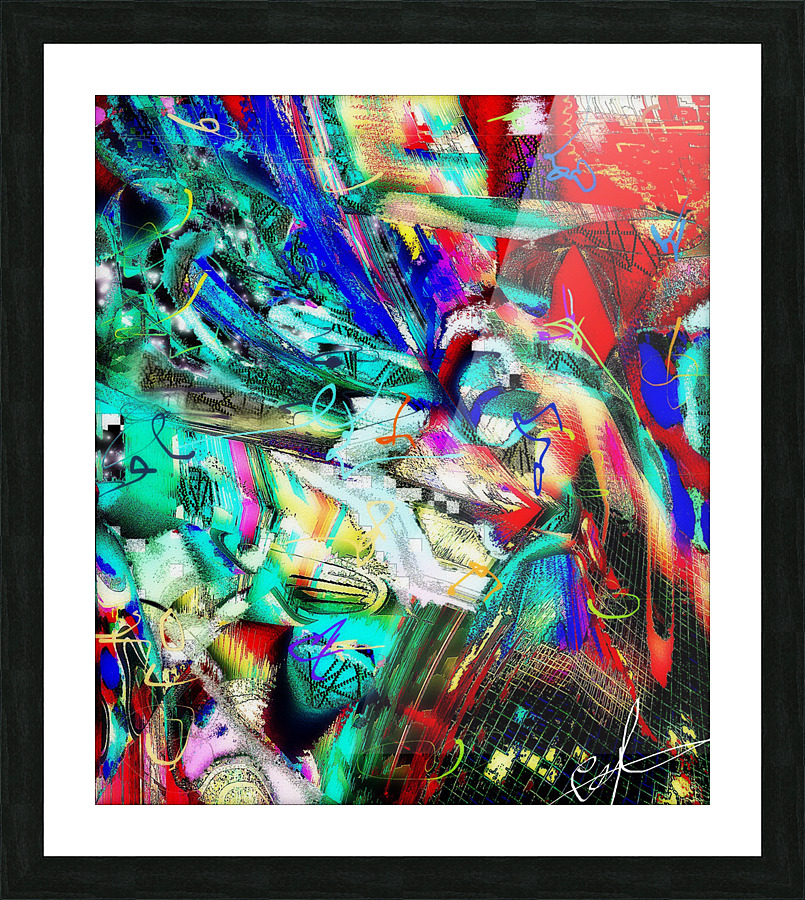 Multivariate Glitch Picture Frame print