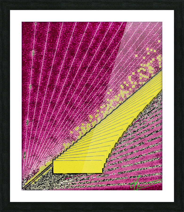 Exponential Butter Picture Frame print