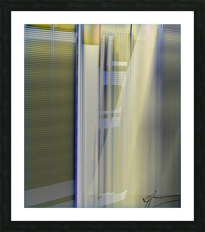 Through the Blinds Picture Frame print