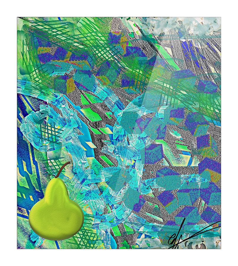 Pear Picture Frame print