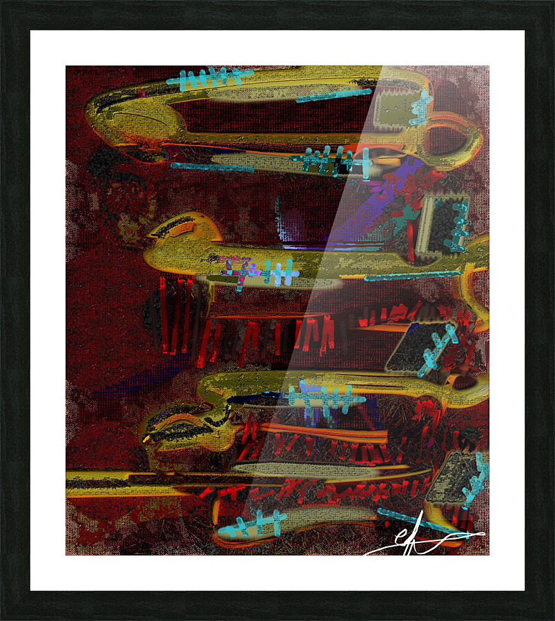 Biotic Stairwell Picture Frame print