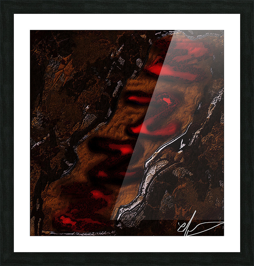 ASMR Earthquake Picture Frame print