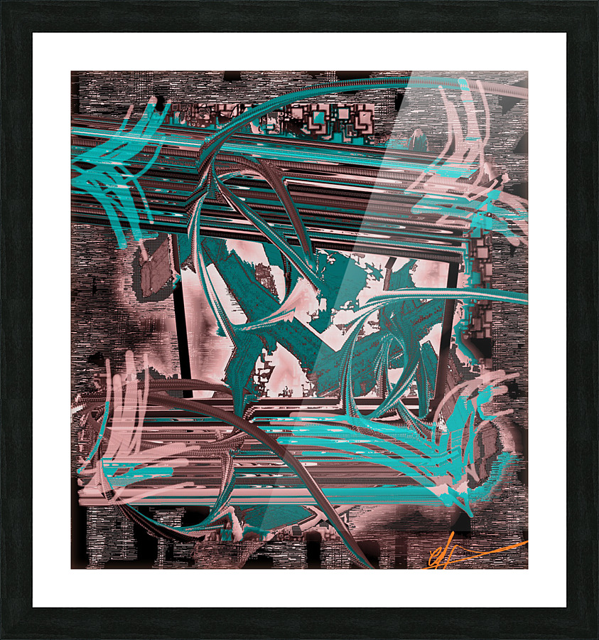 Ocean Water & Wine Picture Frame print