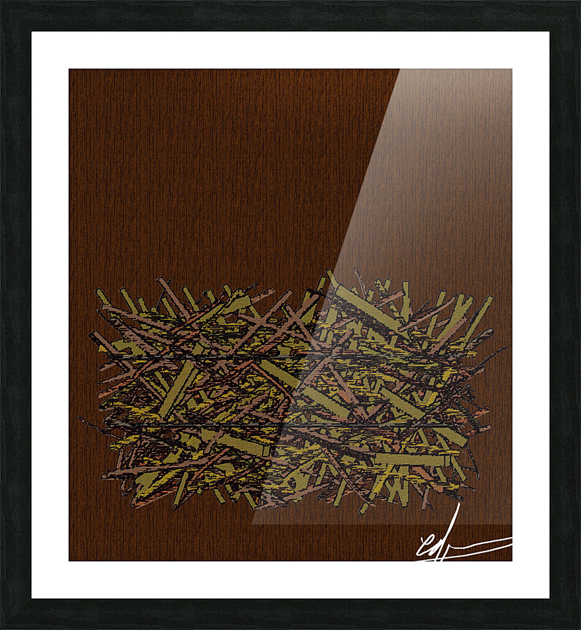 Straw Bale Picture Frame print