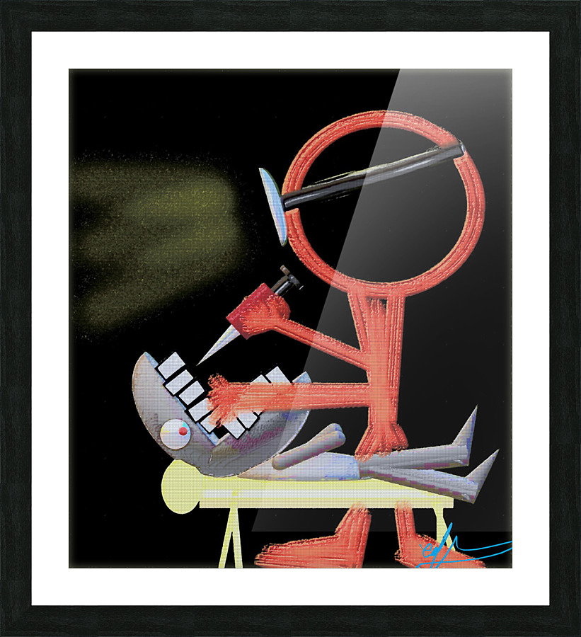 Dentophobia Picture Frame print