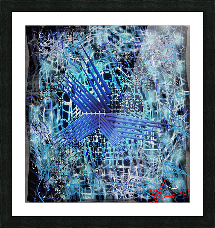 Storm Wreath Picture Frame print