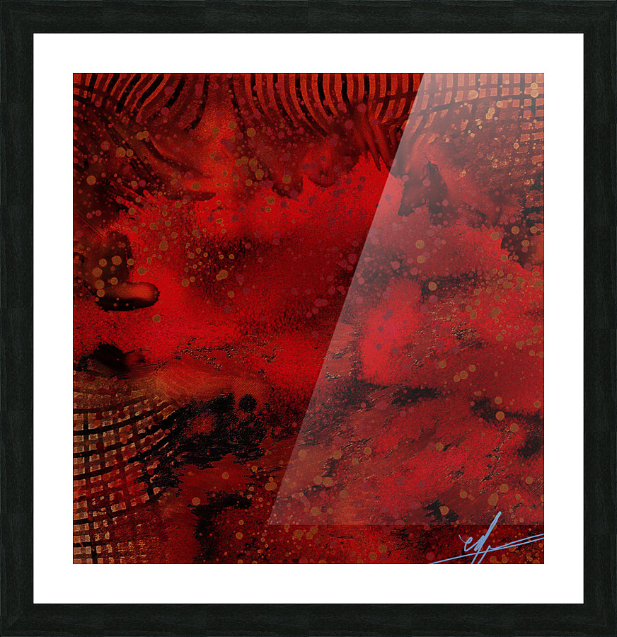 Martian Dust Storm Picture Frame print