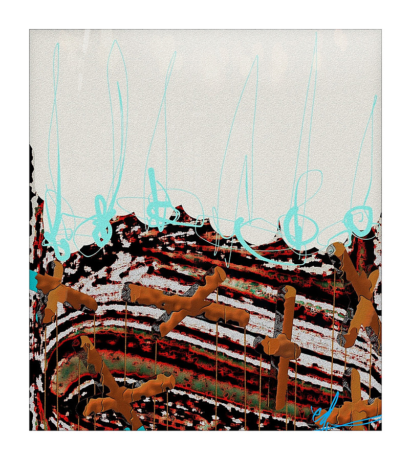 Mirroring Entropy Picture Frame print
