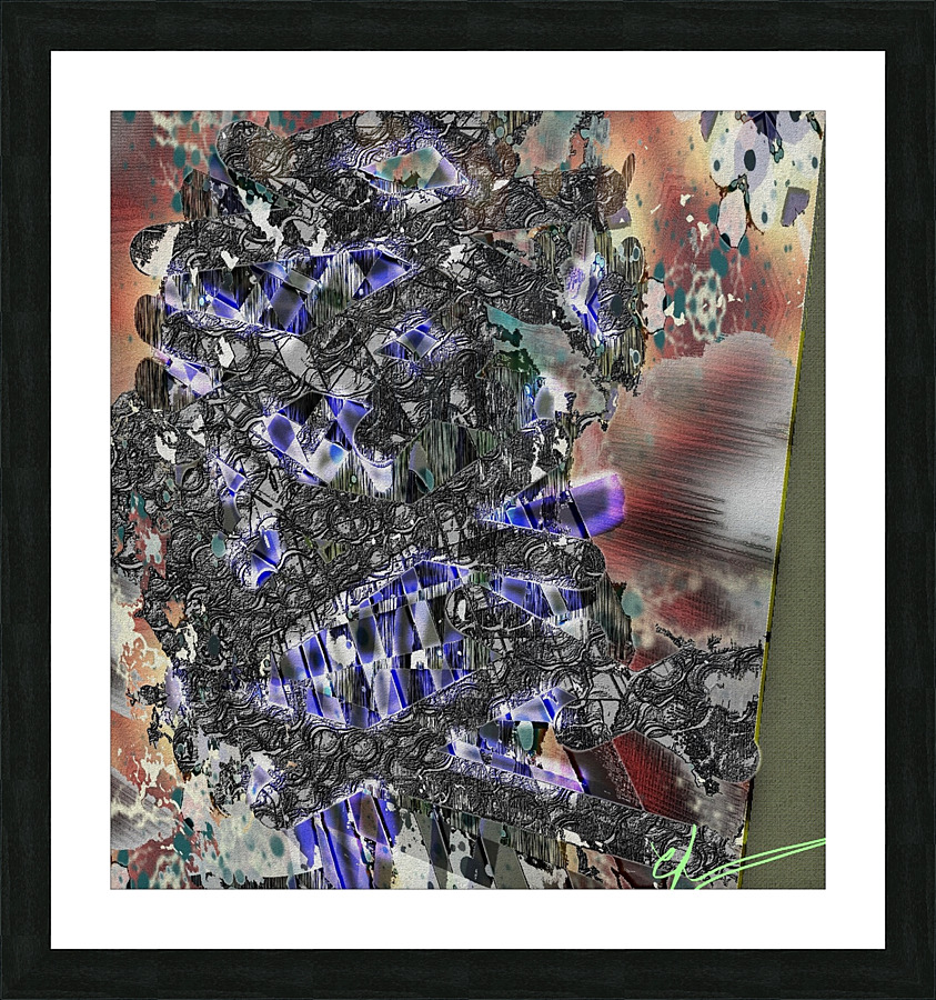 Shredded Mirrors & Twirlblast Bedlam Picture Frame print