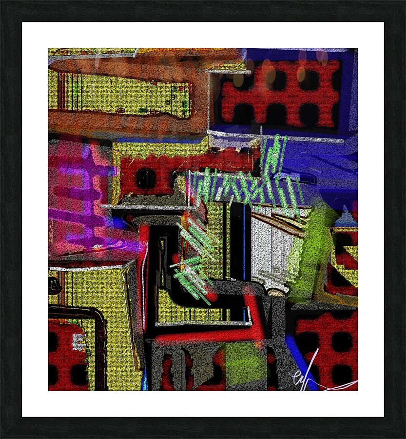 Large Lego Junk Drawer Picture Frame print