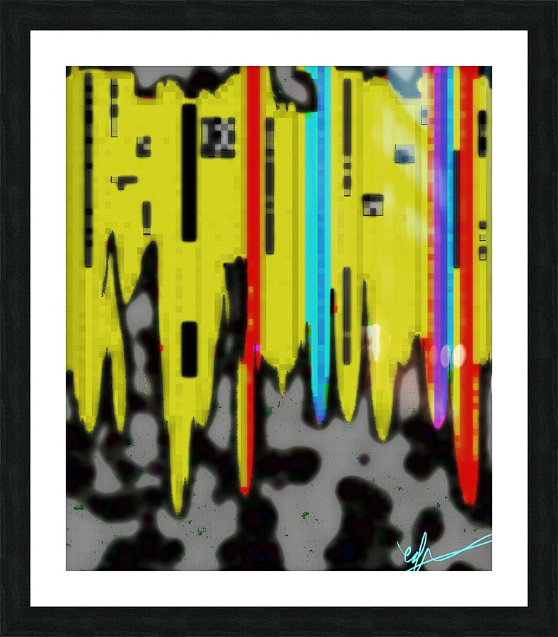 Gibbing Voxels Picture Frame print