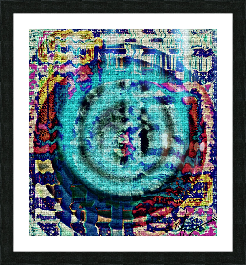 Cyber Capillary Waves Picture Frame print