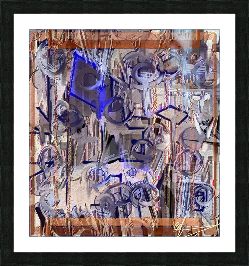 Defamiliarizing Pluvia Picture Frame print