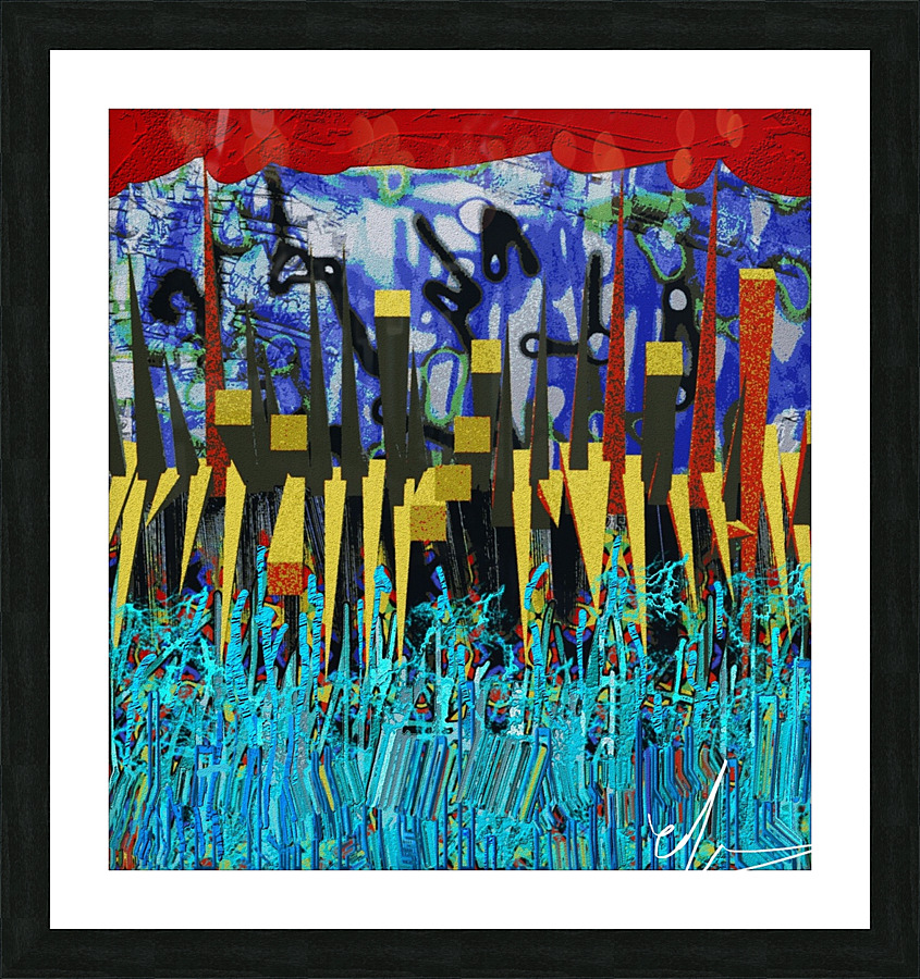 The Threshing Picture Frame print