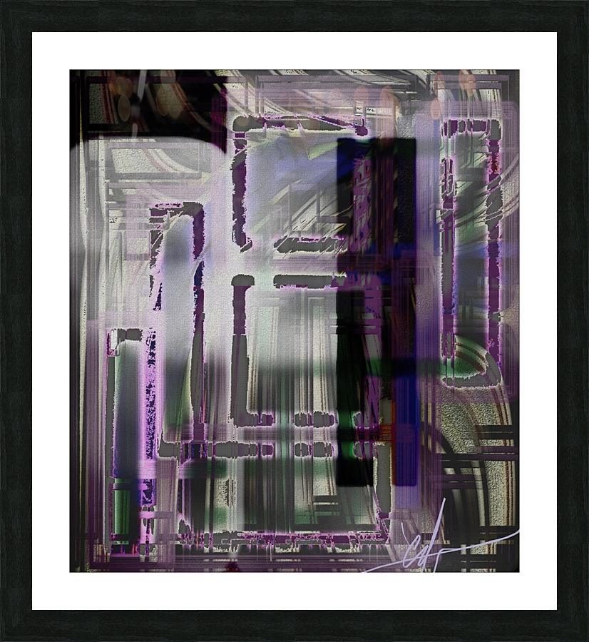 Here Lies the Hidden Layer Picture Frame print