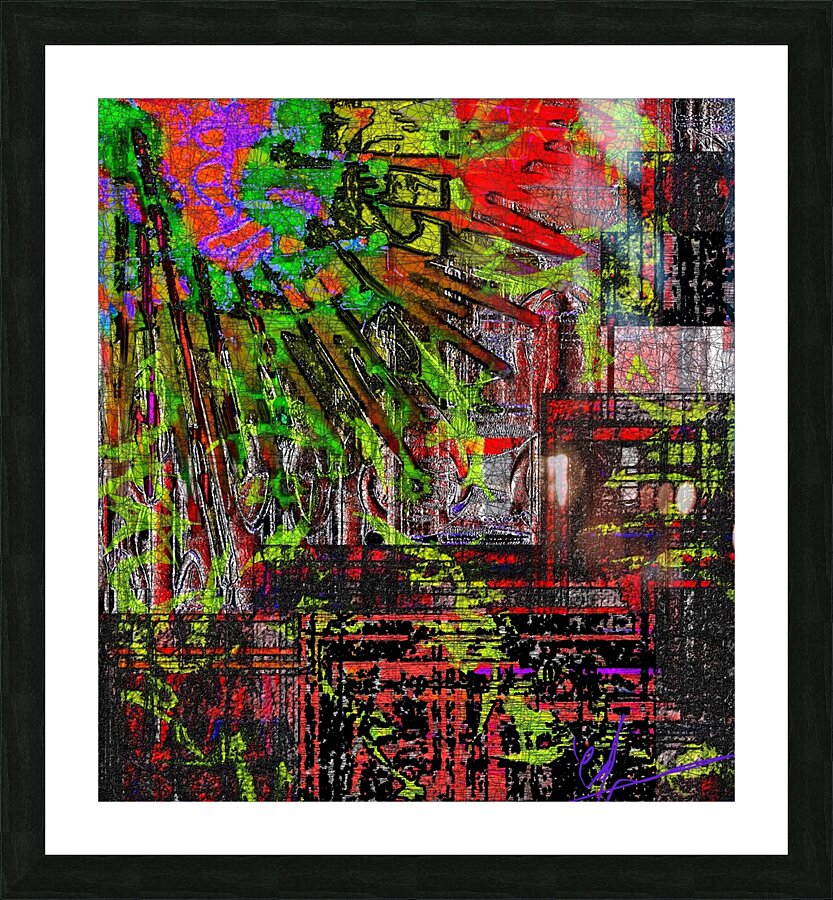 1243 Threadbare Machinations Picture Frame print
