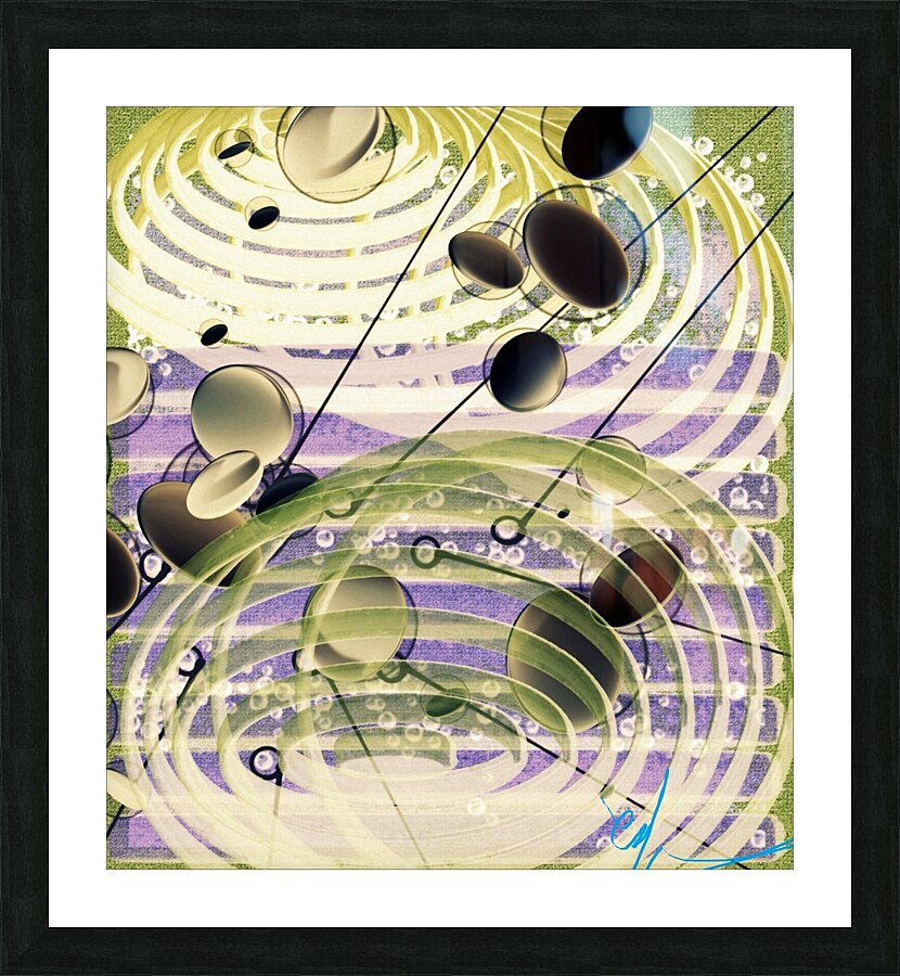 Cabochon Ellipsoidia Picture Frame print