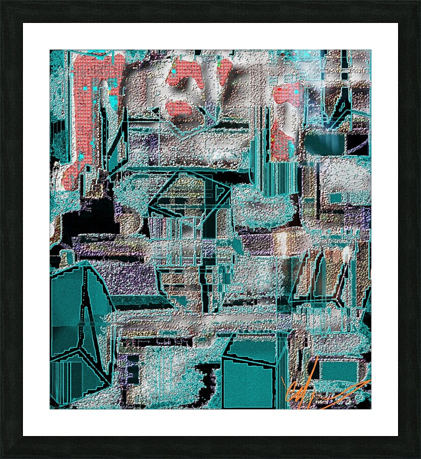 Dehydrated City Picture Frame print