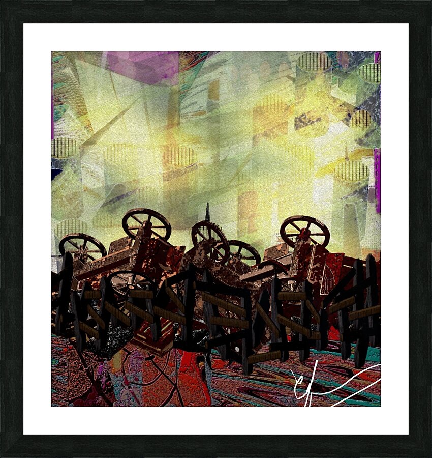 The Barricades Picture Frame print