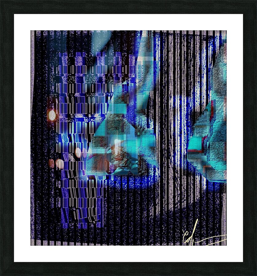 Blueberry Hares Picture Frame print