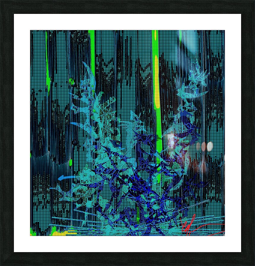 Cybernetic Wildfire Picture Frame print