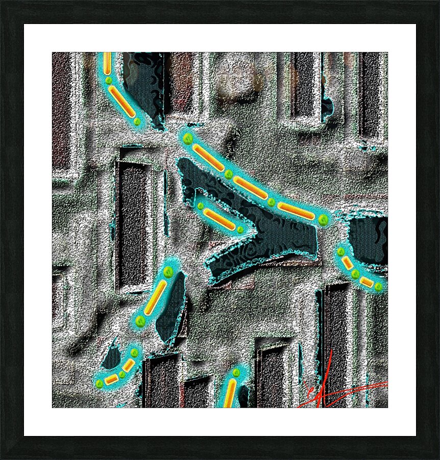 Surgical Wishbone Break Picture Frame print