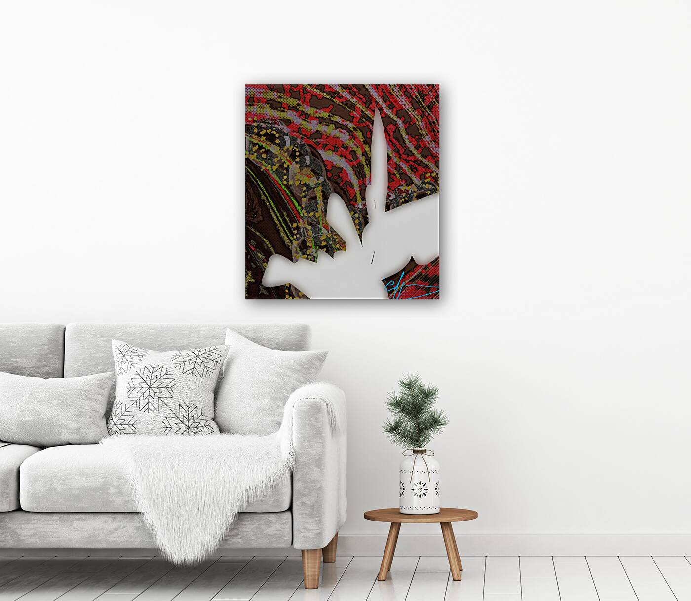 Once Upon a White Rose Reproduction
