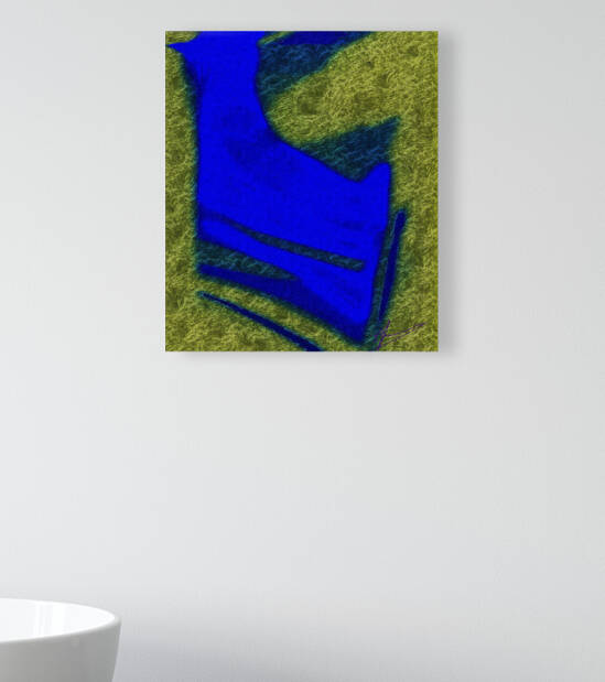 Sheen Green Spilt on Velvet Ultramine by Ed Purchla