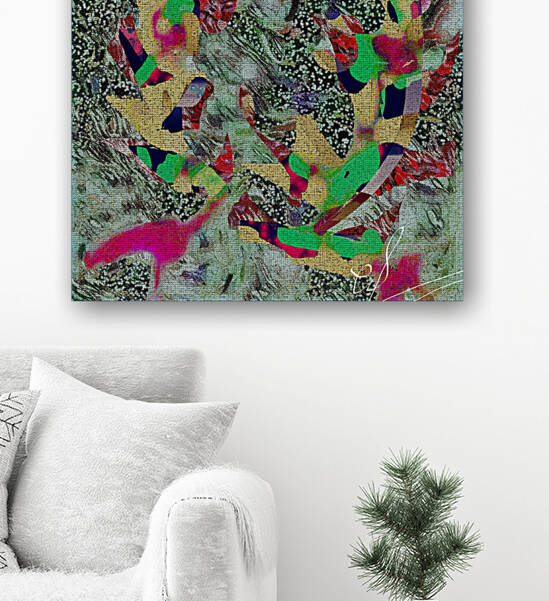 Artificial Flowers Kitchen Dancing Together Reproduction