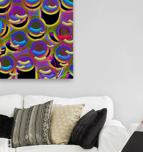 Polychromatic Macaroni Smile Swarm by Ed Purchla