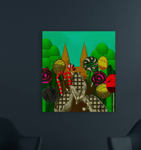 Hungry Hungry Hippos in Candyland by Ed Purchla