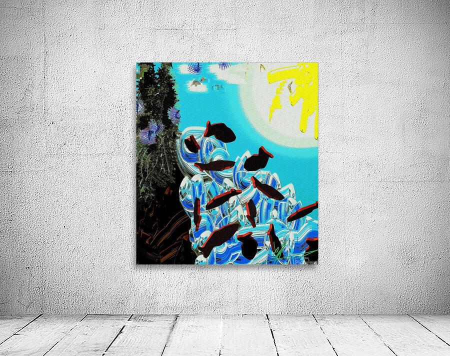 Sloshed Salmon Wall Preview