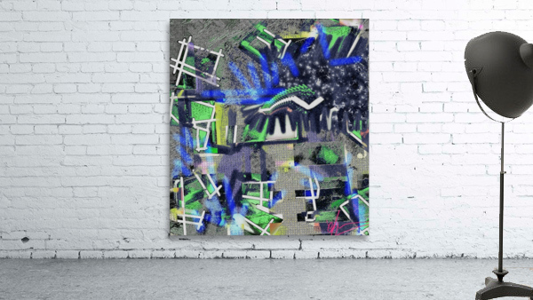 Tumbling Blue Regression Wall Preview