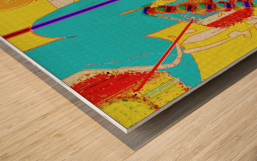 Inner Workings of a Happy Heart Wood print