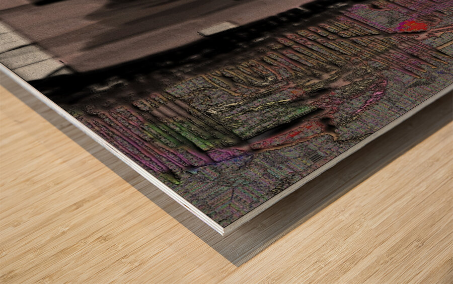 The Graying Area Wood print